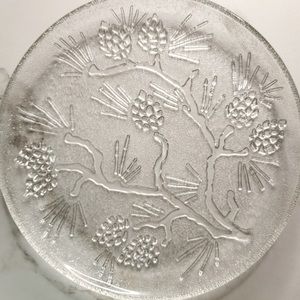 Indiana Glass Tiara Vintage Ponderosa Platter 12 inch 70’s MCM